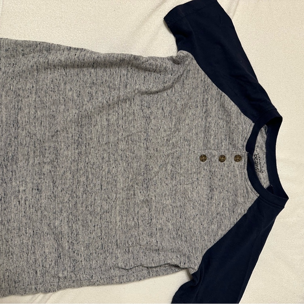 Jumping Beans Gray and Navy base ball tees bundle (2) kids size 8